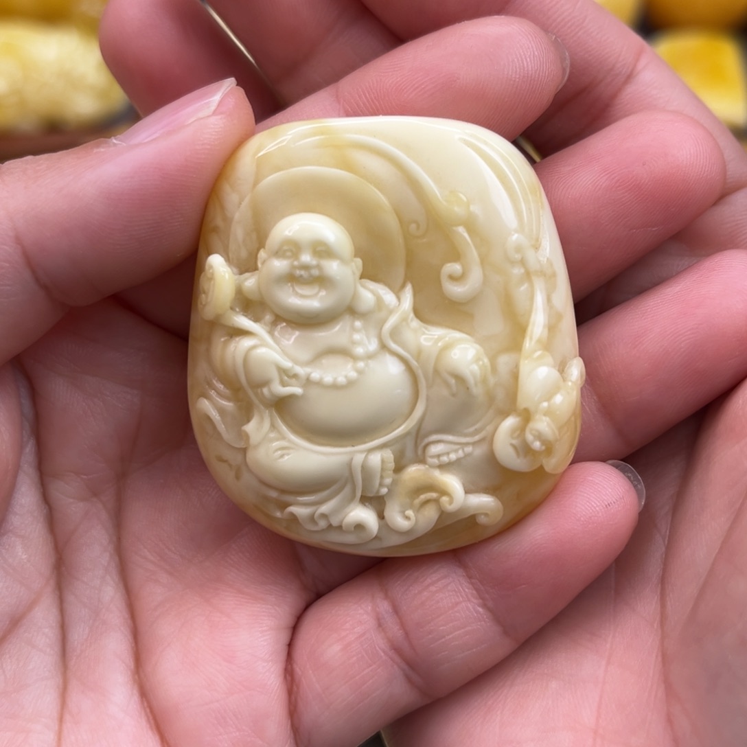 未镶嵌琥珀珠宝奇石佛