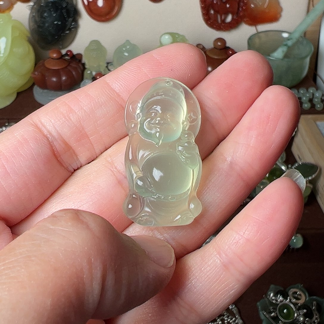 蛇纹石玉吊坠(赠链)未镶嵌