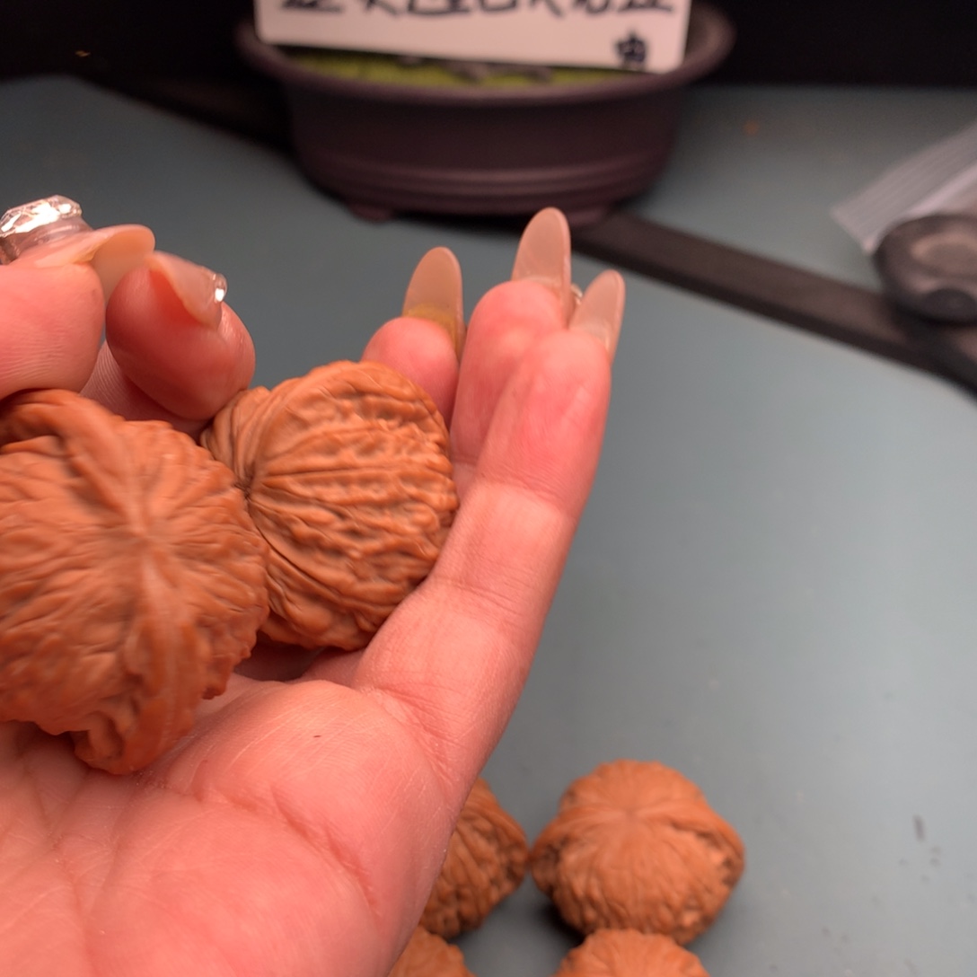 文玩核桃把件磨盘4544不是正磨