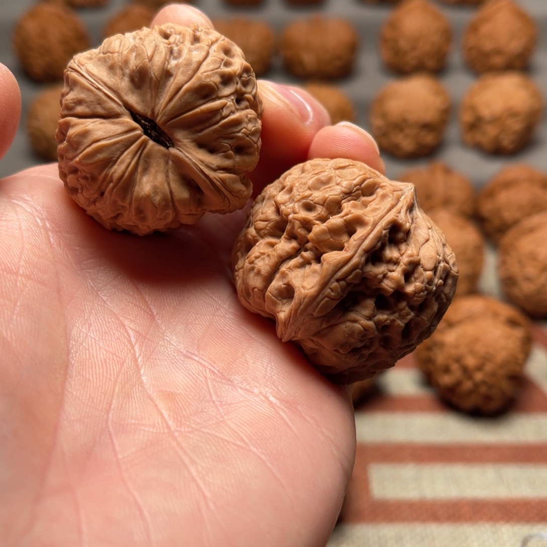 文玩核桃把件38平谷大团圆