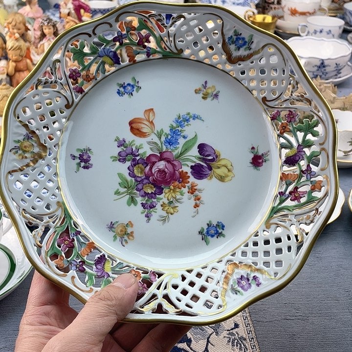 中古欧瓷瓷器小房子