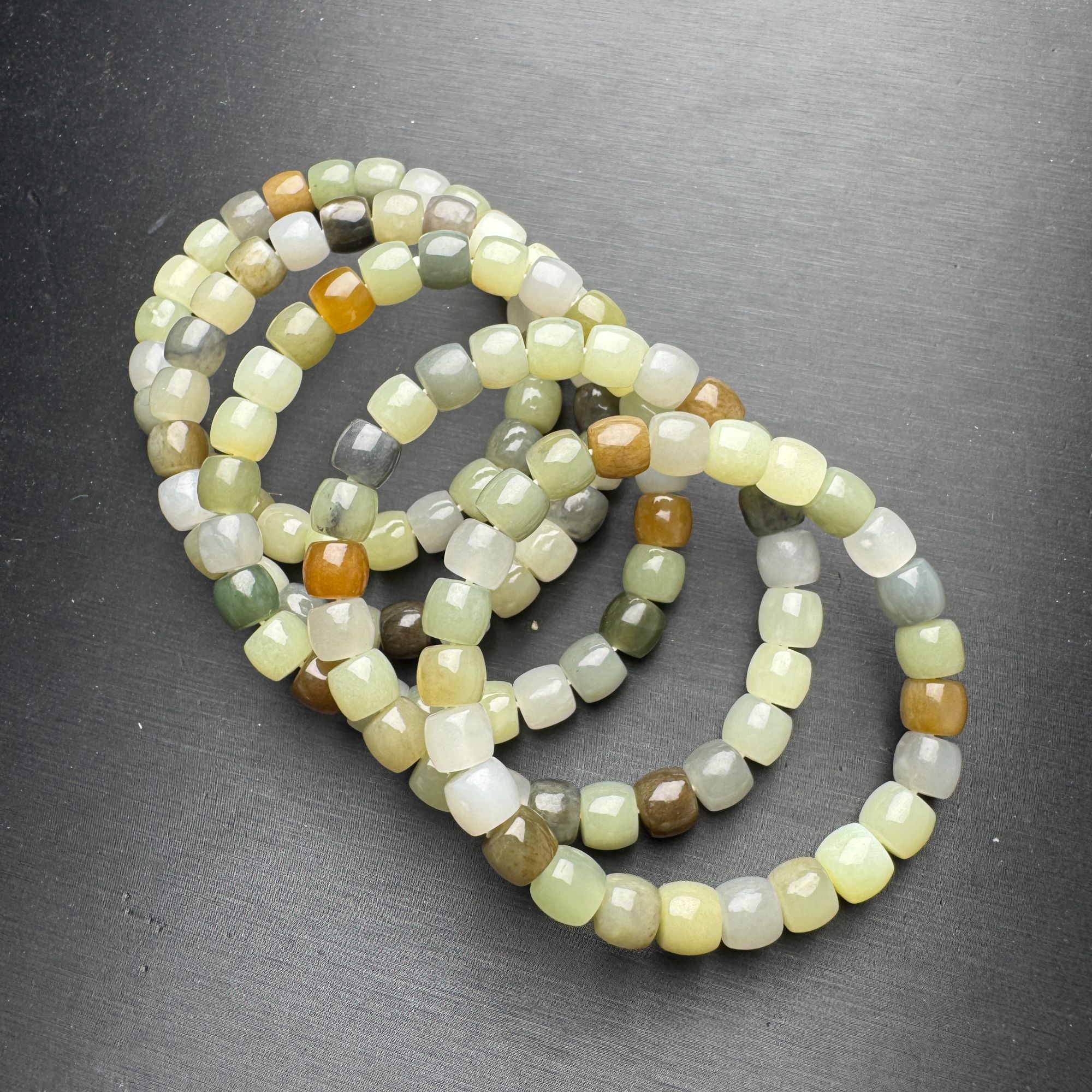 ZBG1564和田玉多宝老型手串(天然珠宝多样性发其一）