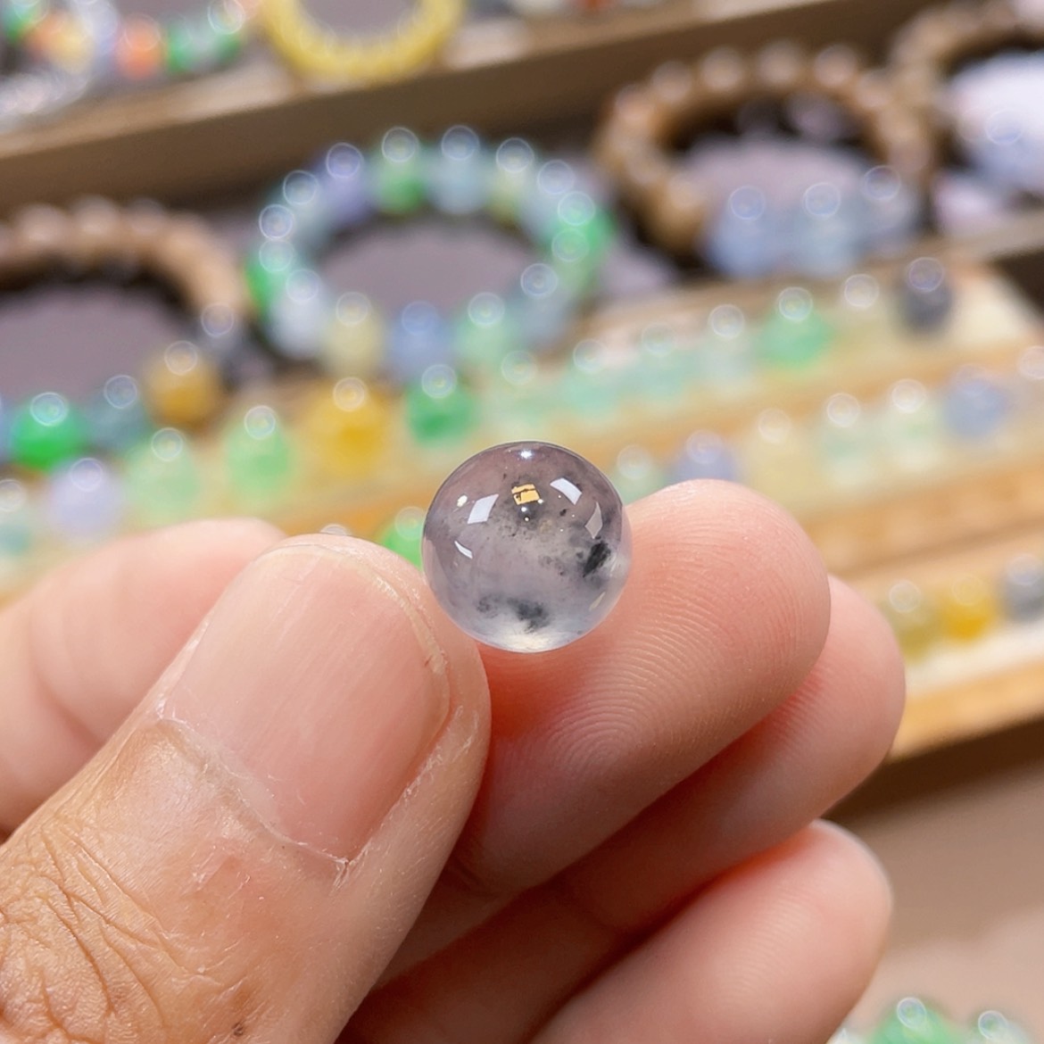 【闪购商品】未镶嵌手链翡翠卡10.7水墨画