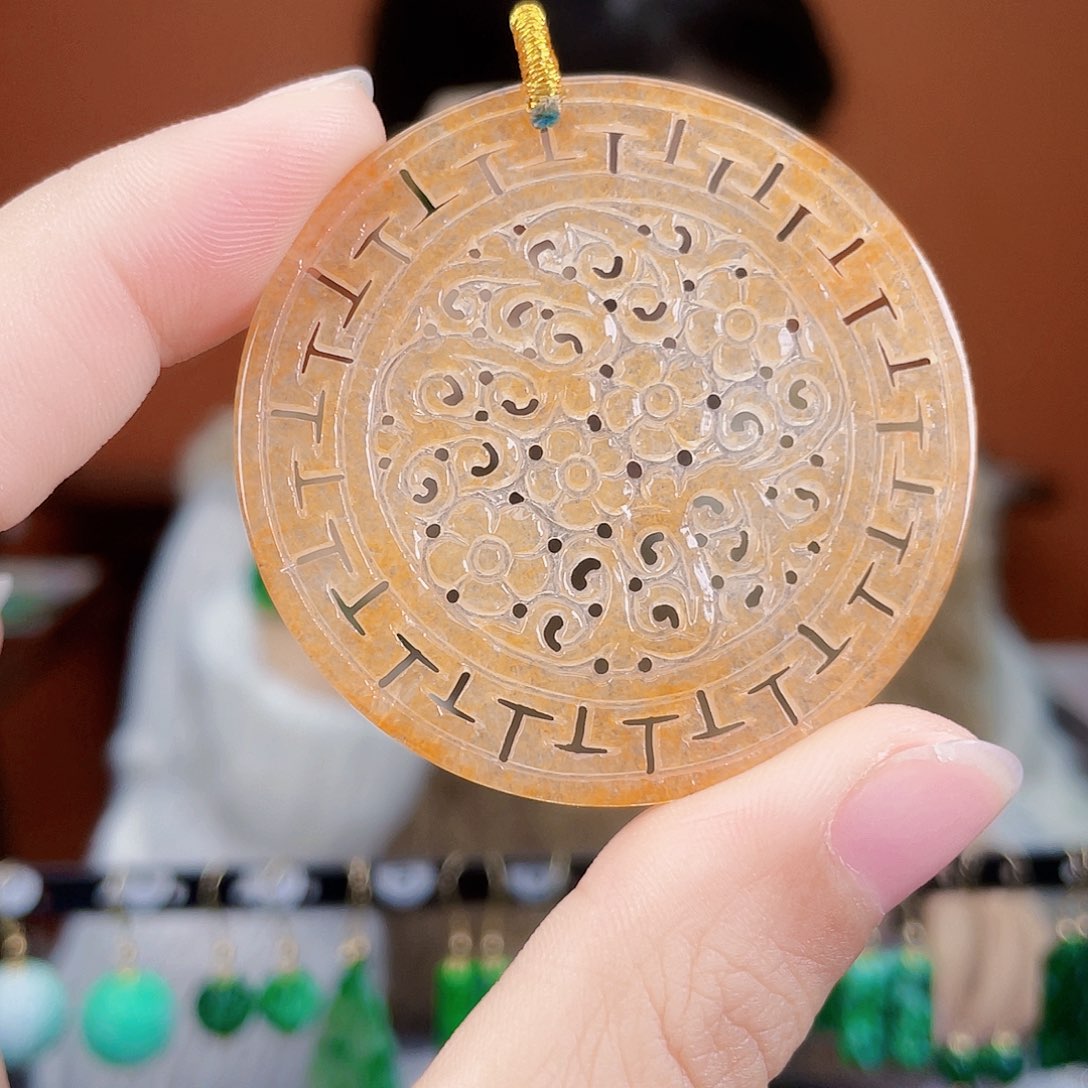 翡翠未镶嵌耳饰饰品