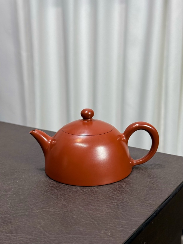 半月壶红泥潮州全手工手拉壶薄胎小品工夫茶器泡茶壶茶具