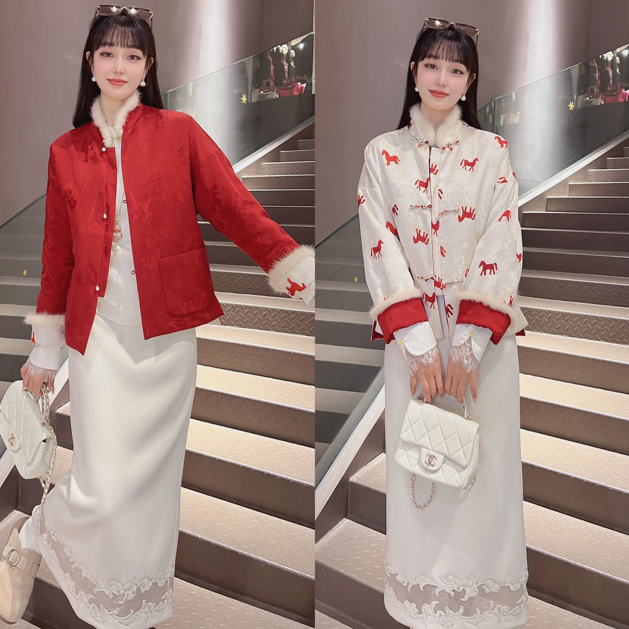 《穗穗定制》时尚冬季中式气质复古加厚加棉保暖外套6790