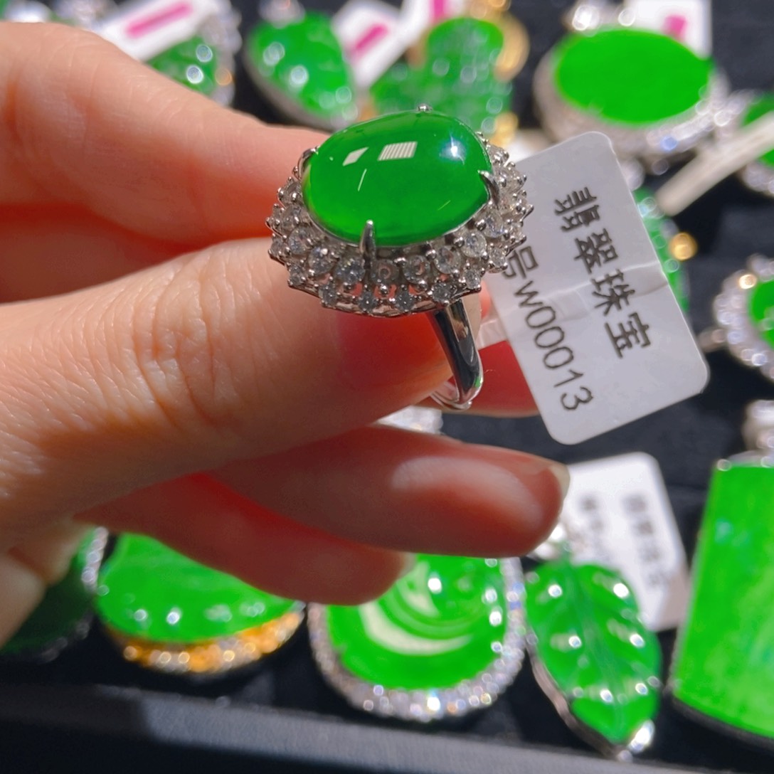 翡翠吊坠(不含链)银S925镶嵌