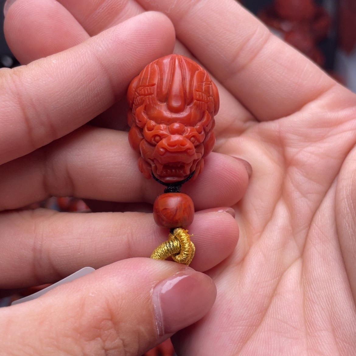 【闪购商品】南红玛瑙貔貅未镶嵌灰***猫
