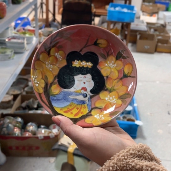 炉景德镇釉 下手绘陶瓷 