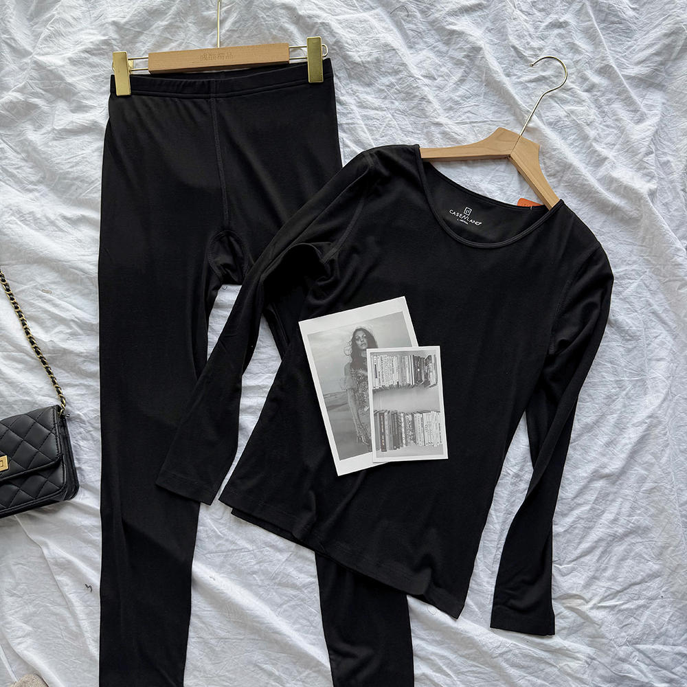 【冬季bi备款】秋衣秋裤保暖加肥加大码高弹两件套装200斤4521-GN3