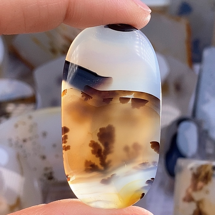 玛瑙/玉髓颈饰足银镀金镶嵌