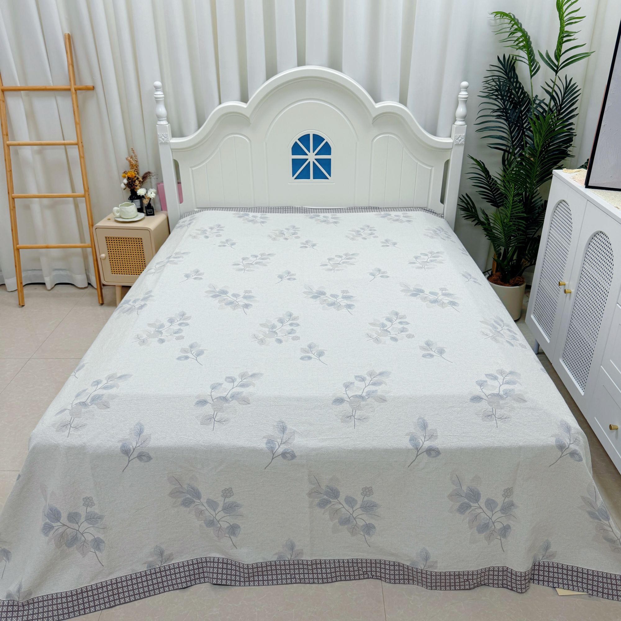 床盖【如初】2.3X2.5米 高端轻奢双人加大亲肤四季床盖毯