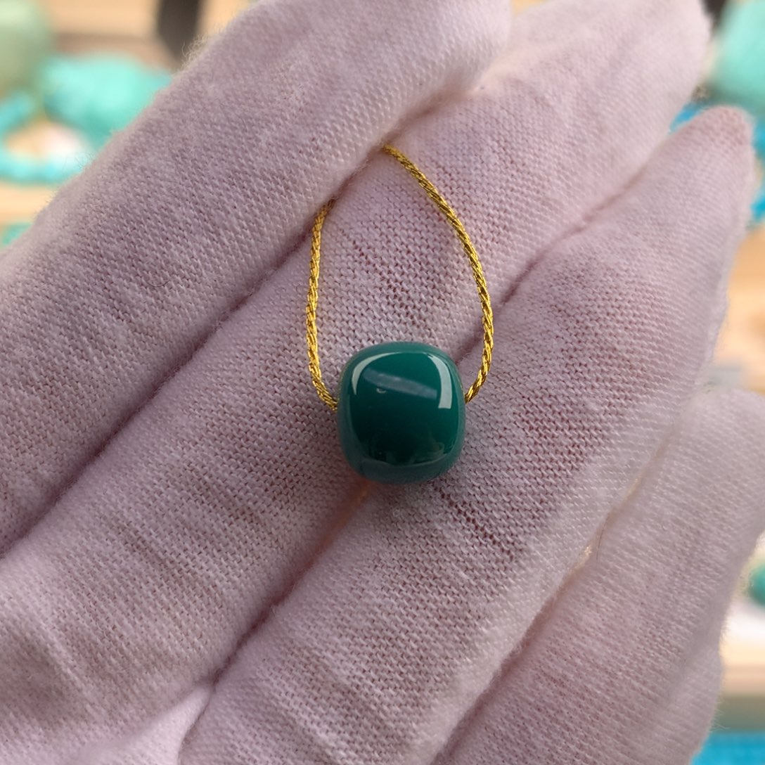 绿松石珠宝奇石未镶嵌10×8.7