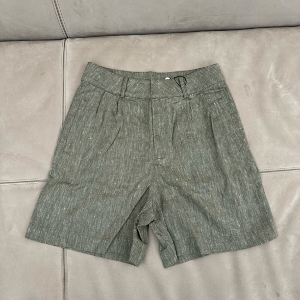 三色雨露麻一粒扣短裤 时尚百搭舒适夏季宽松经典纯色简约休闲裤