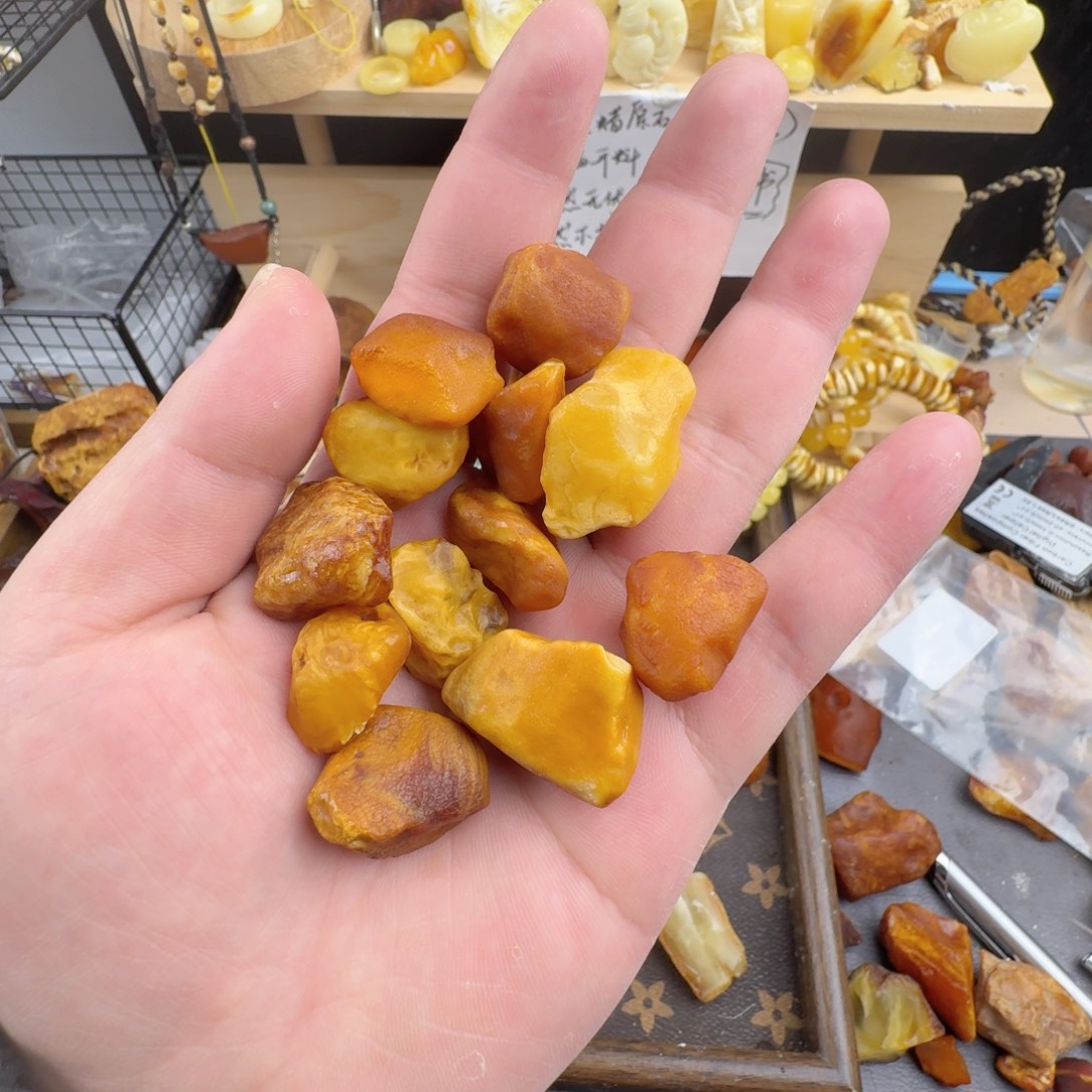 ****r定制琥珀未镶嵌31.9