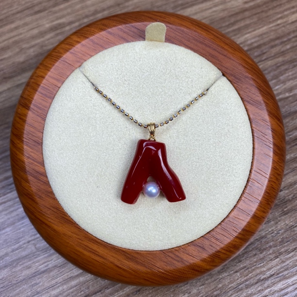 阿卡红珊瑚深牛血红原枝吊坠优雅气质复古高级感随型不规则