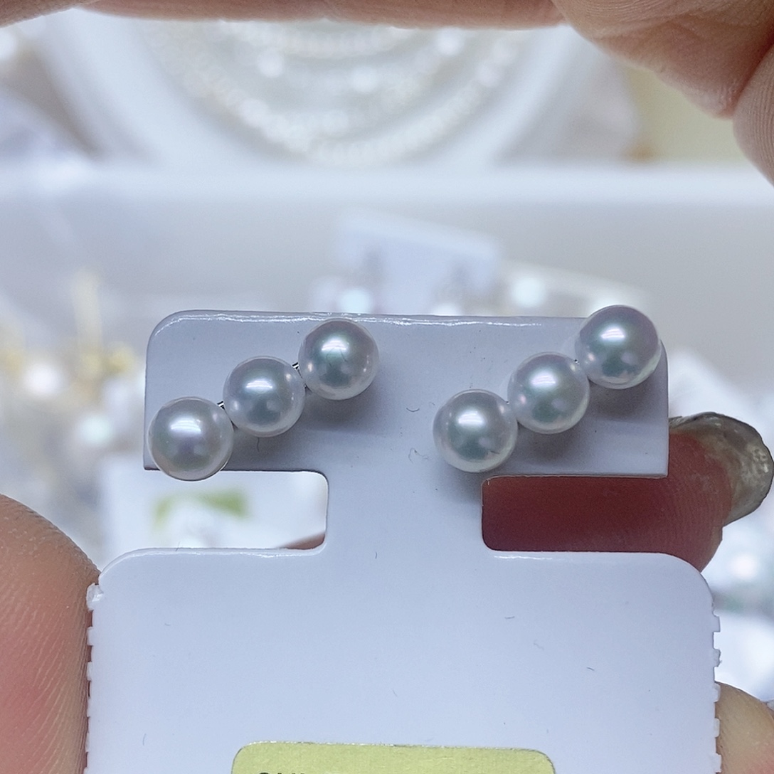 淡水珍珠耳钉未镶嵌