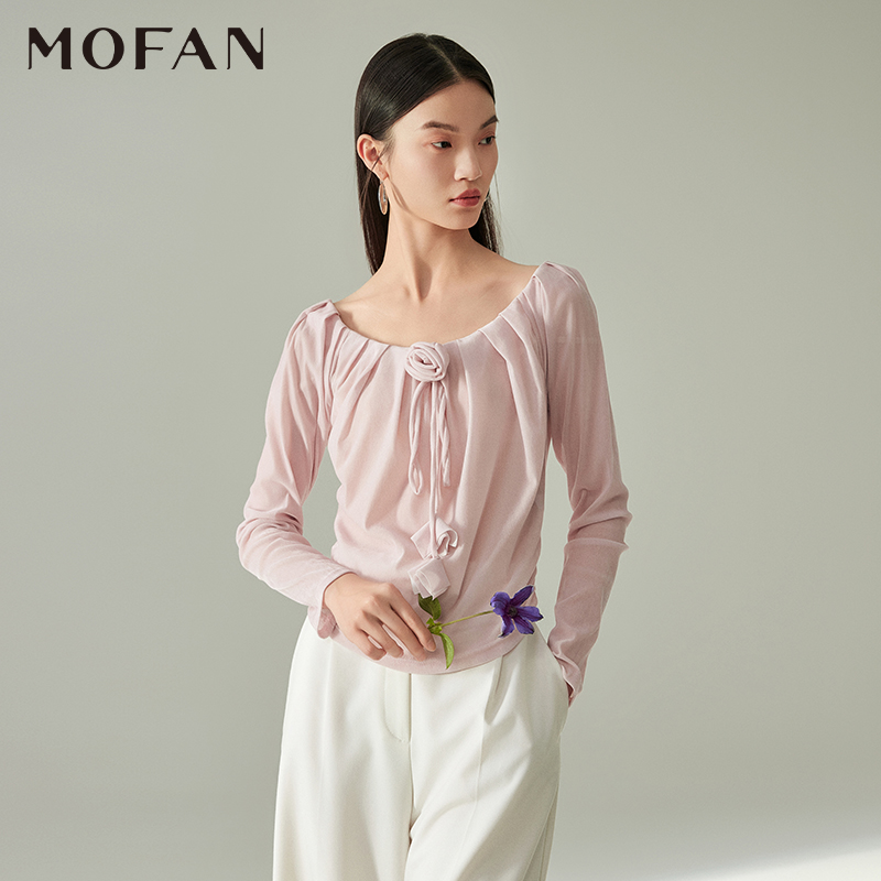 【粉丝专享】MOFAN摩凡秋新款黑色衬衫MBX453185