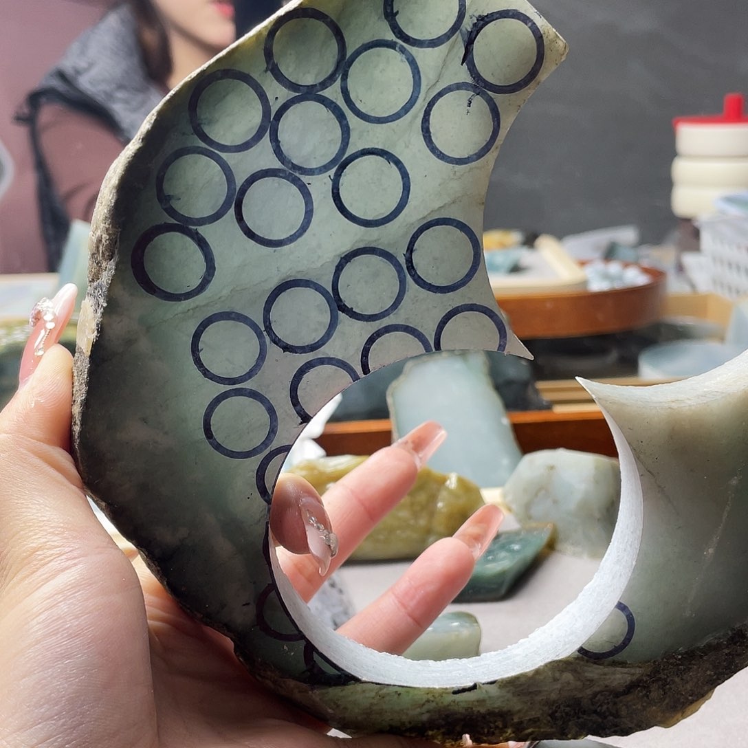 翡翠裸石冷*料子不包工