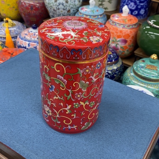 瓷片陶瓷茶叶罐密封罐