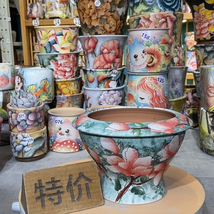 红陶景德镇艺术手绘作品