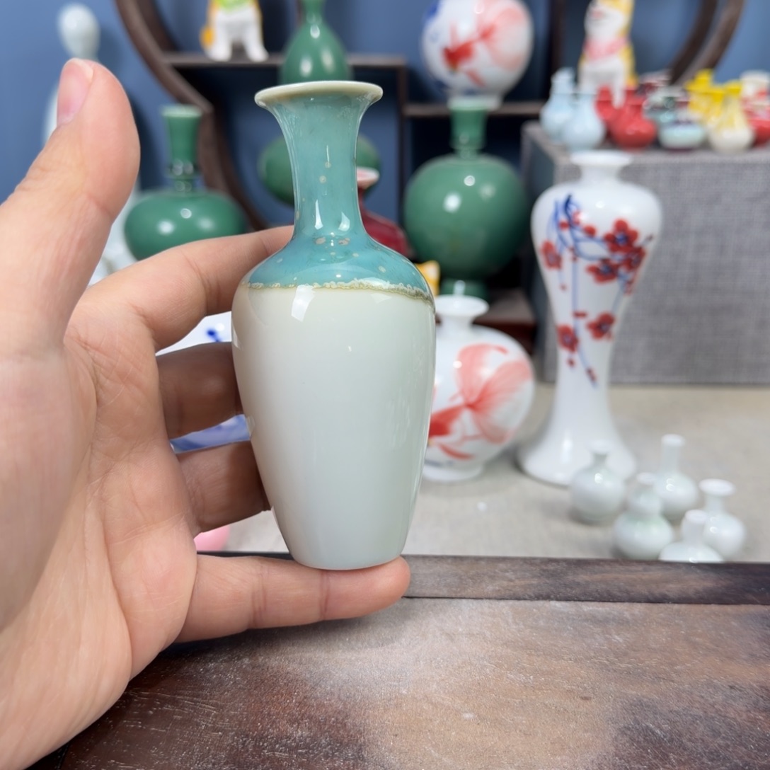 陶瓷手工小花器摆件