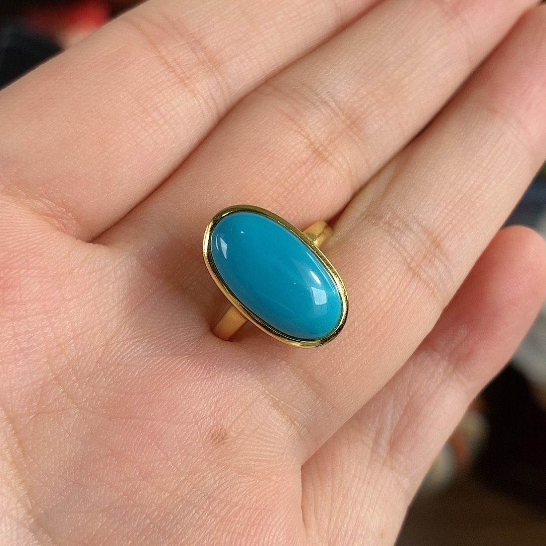 绿松石银S925镶嵌珠宝奇石