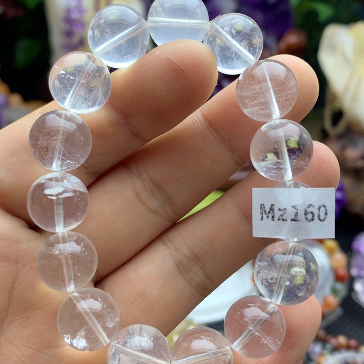 未镶嵌手链水晶直径14天然白水手链