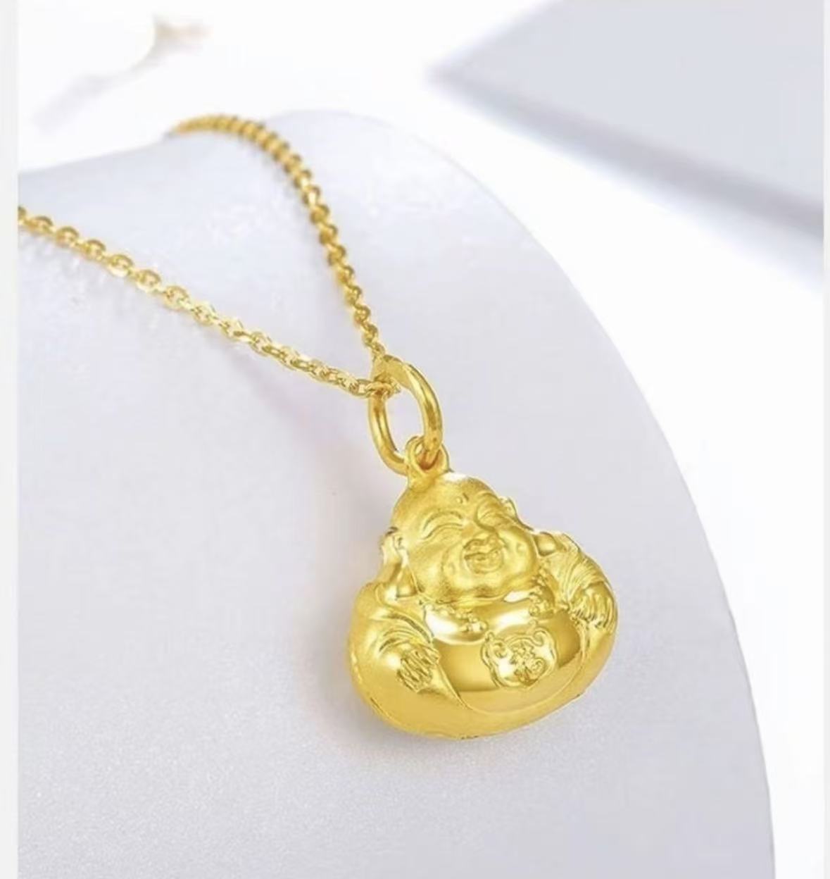 [金姐专属]足金999福字如来佛吊坠