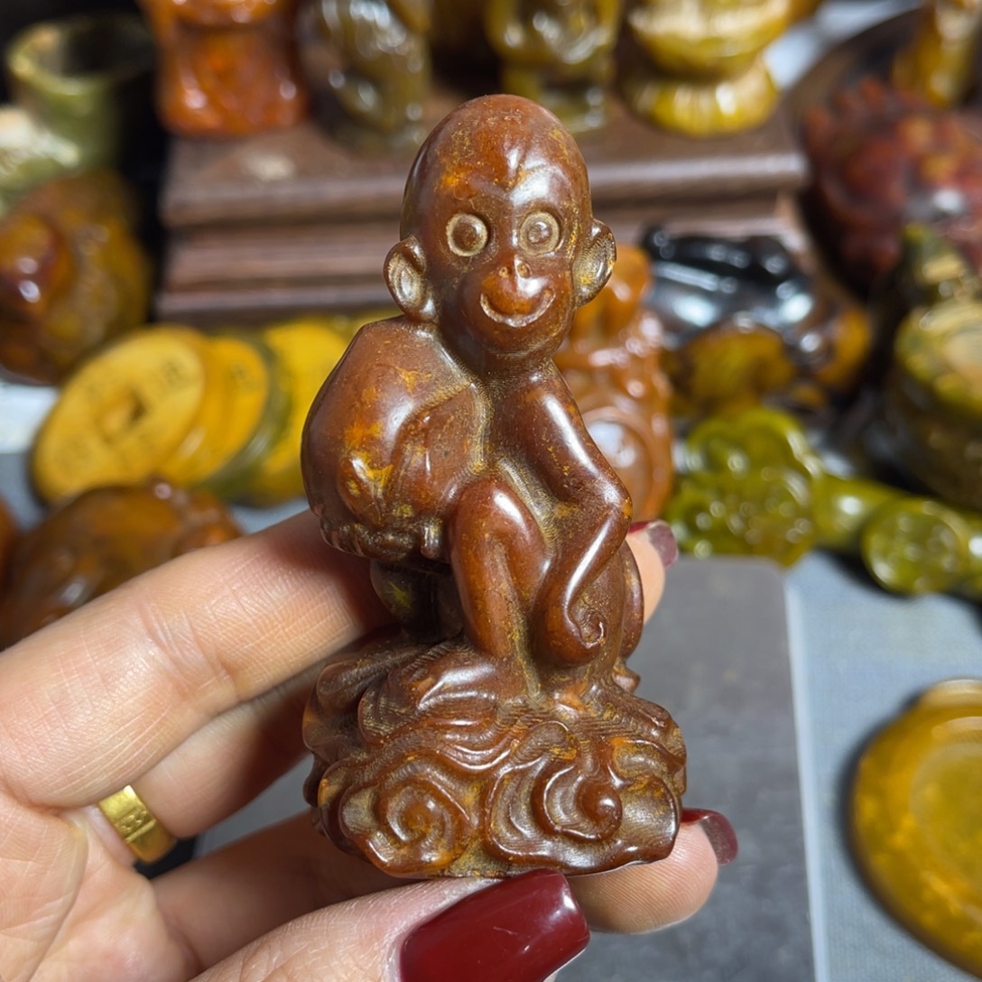 蛇纹石玉合金颈饰