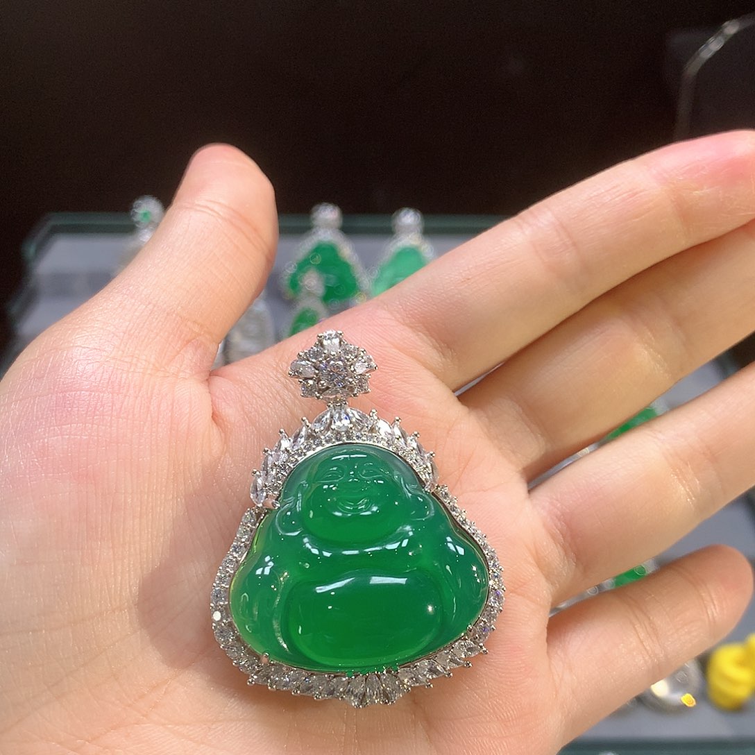 玛瑙/玉髓银S925镶嵌颈饰