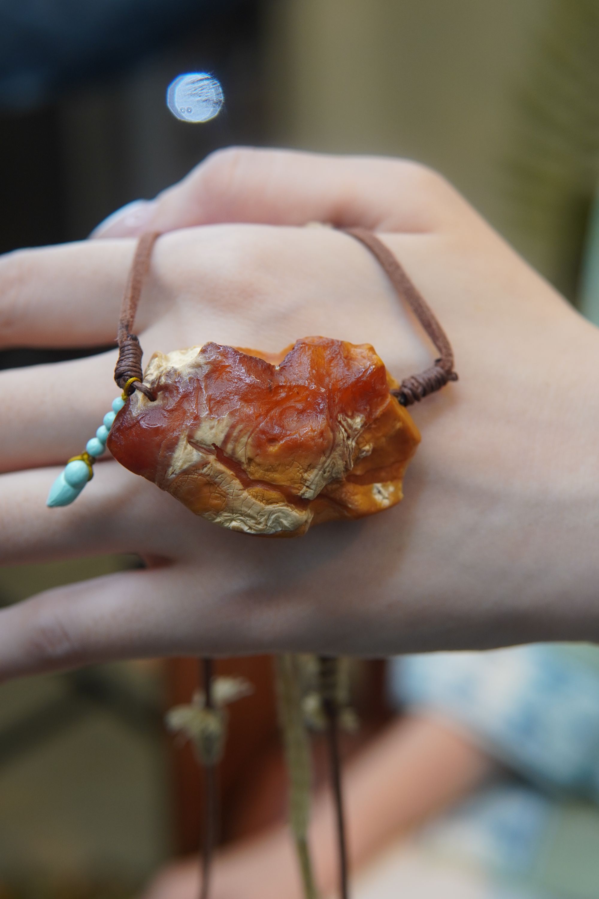 *蜜蜡毛衣链*蜜蜡吊坠*蜜蜡锁骨链*长短可调节