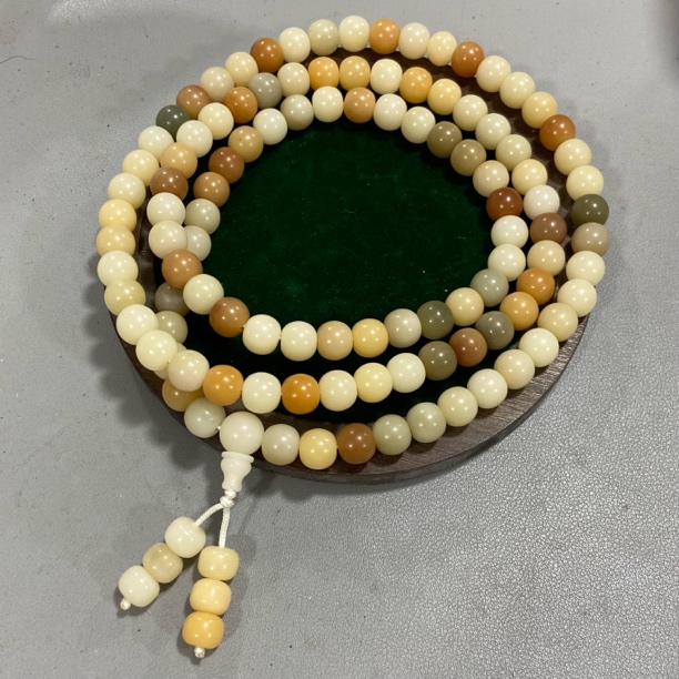 P555多宝色胖苹果珠菩提卡1.1多圈手串（底色多样 发其一）