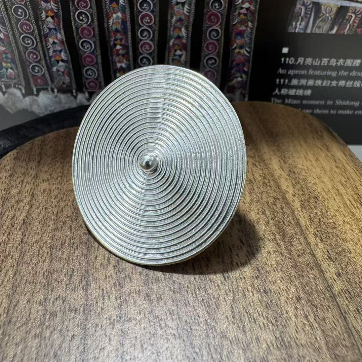 足银戒指 纯手工足银窝妥纹戒指银制品简约大气