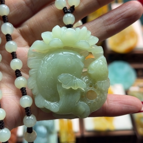 岫玉挂件未镶嵌挂件