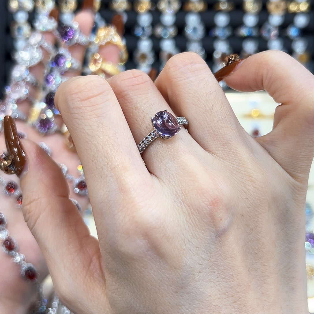 水晶金色拖不保色介意慎拍银托不掉色银S925镶嵌福利