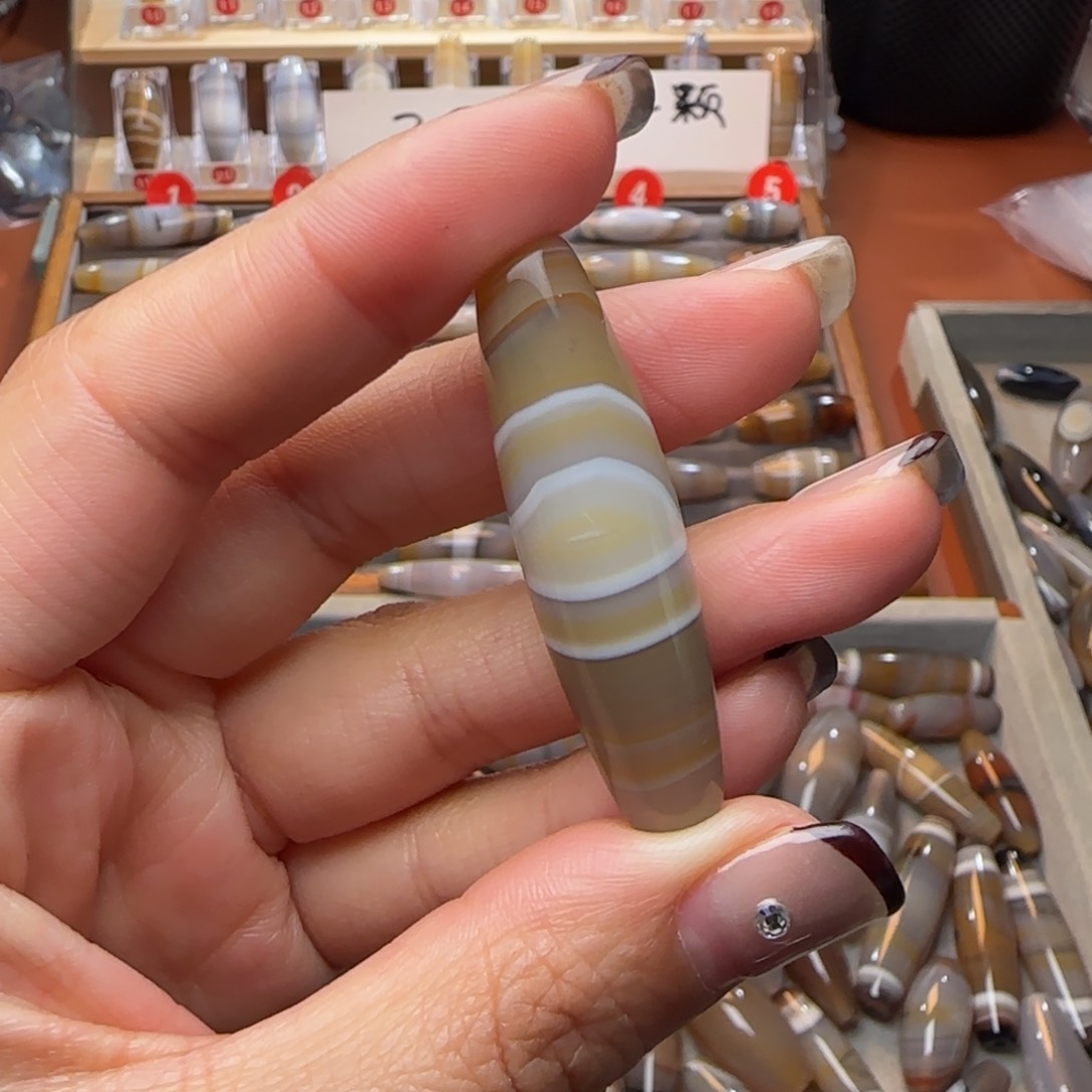 玛瑙/玉髓单珠未镶嵌