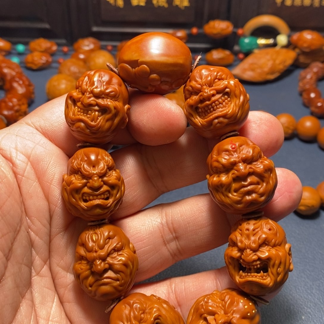 橄榄核手串/手链觅核链接山鬼恶僧
