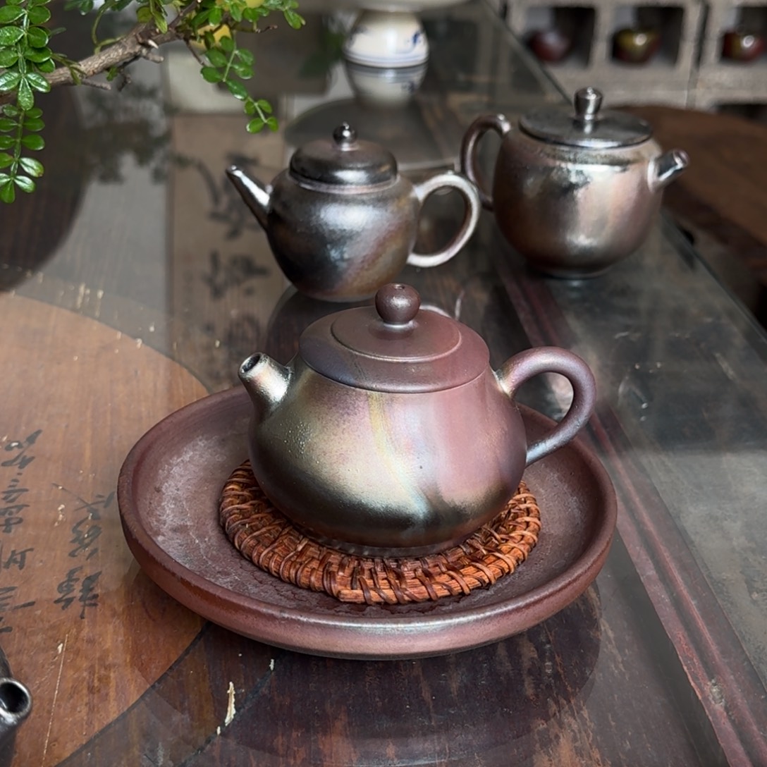 建水紫陶柴烧茶具