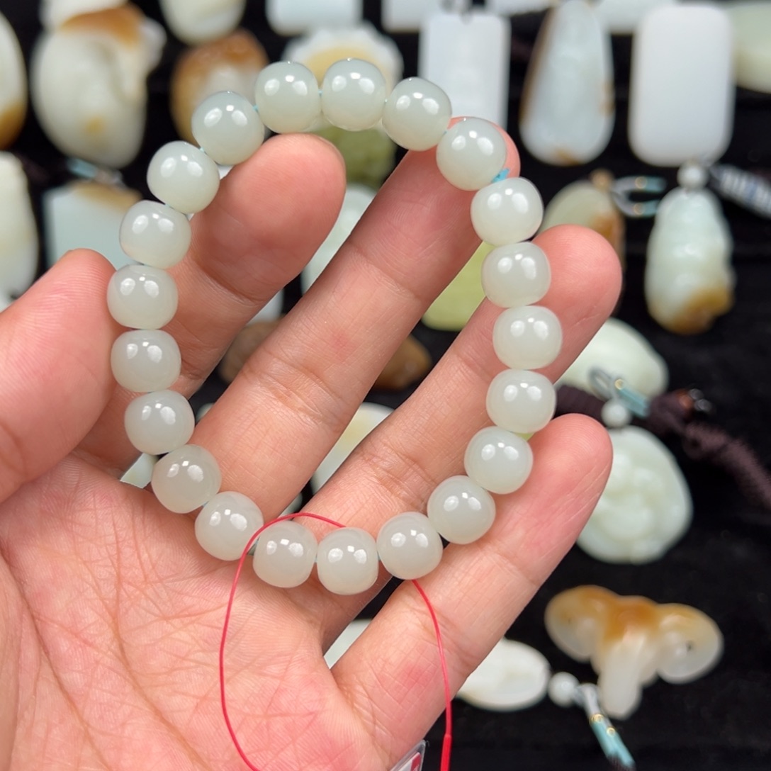 和田玉未镶嵌手链