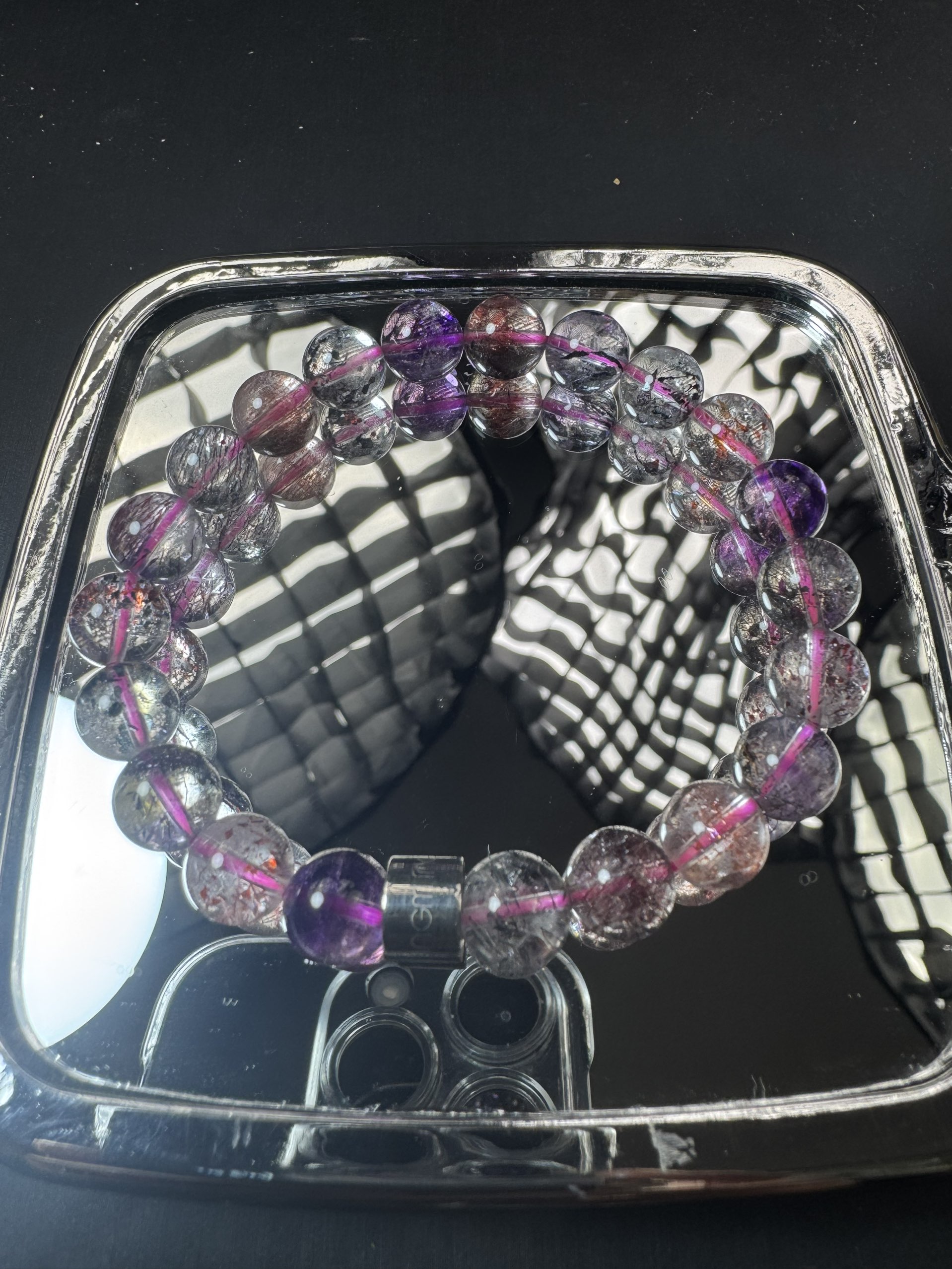 A769 天然超七手链9mm+多样性发一