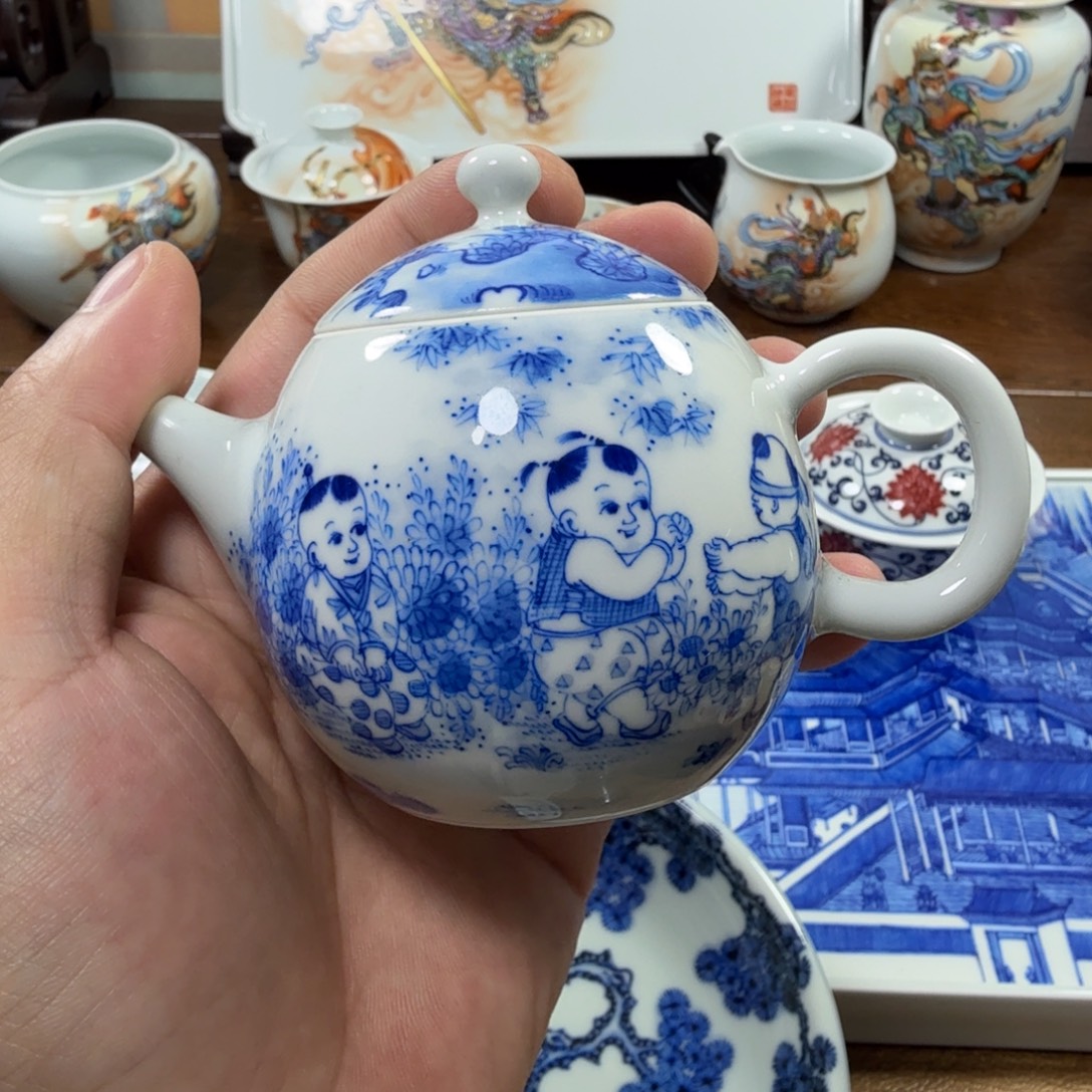 大***凉全手工全手绘陶瓷