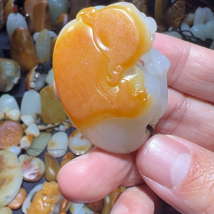 和田玉吊坠(不含链)未镶嵌