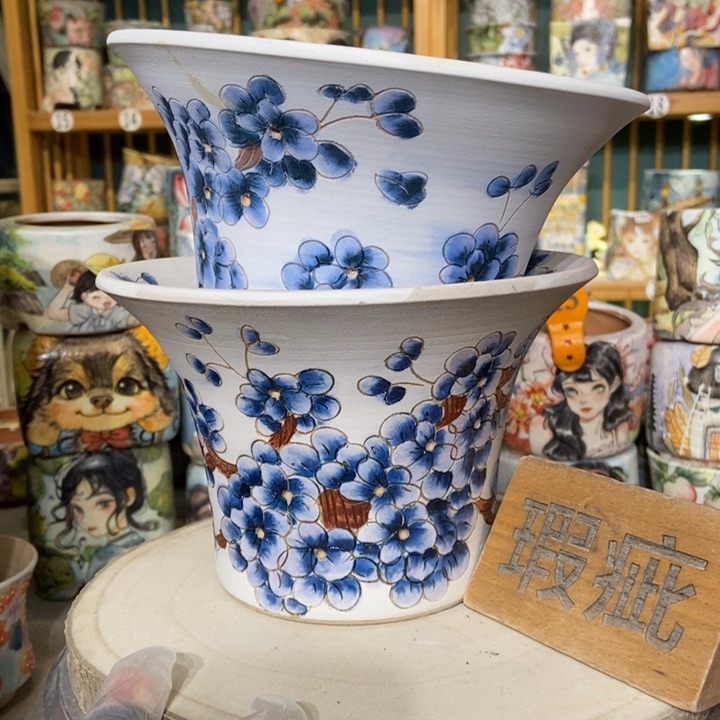 红陶景德镇艺术手绘作品