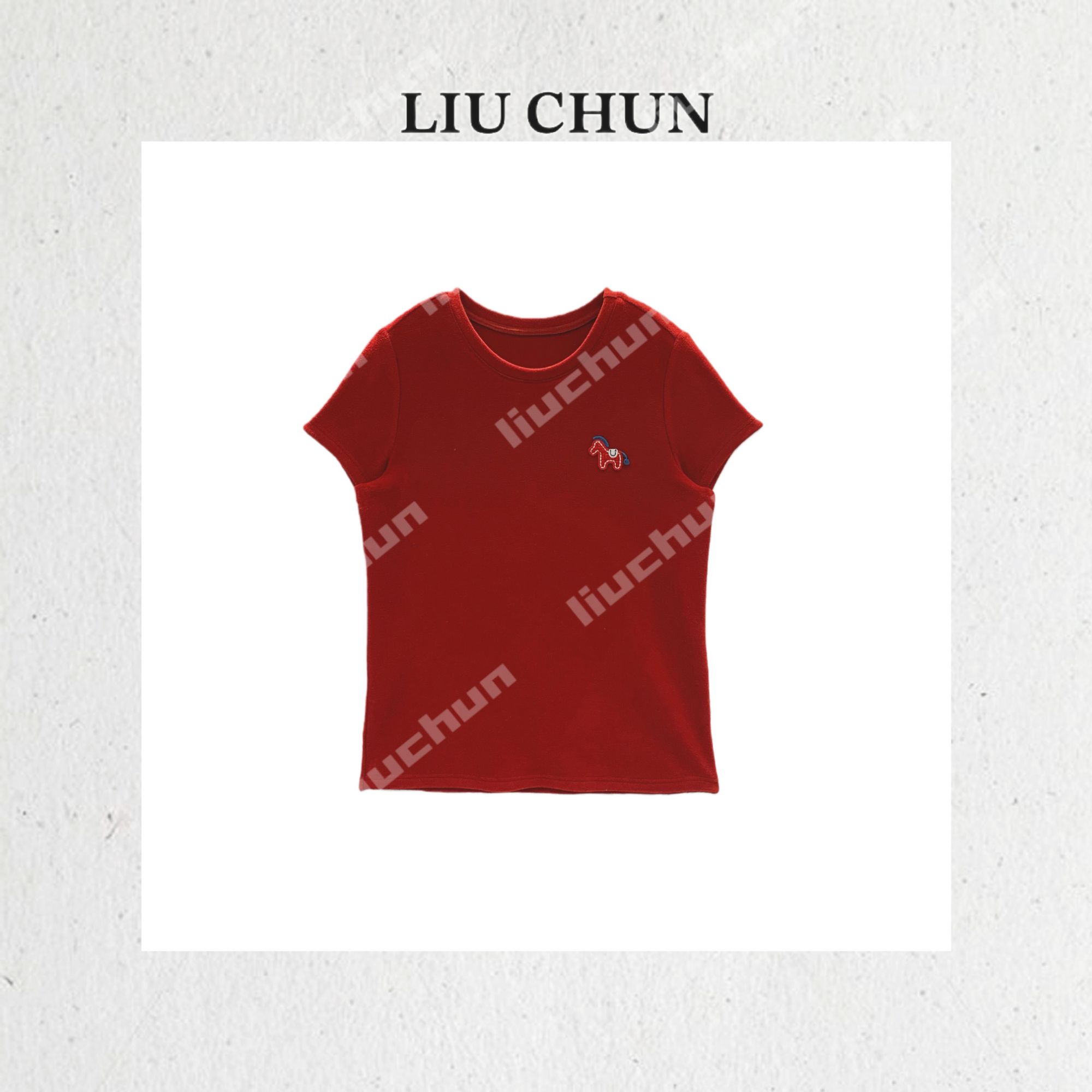 【小马面膜T】CHUN家时尚休闲圆领设计师T恤