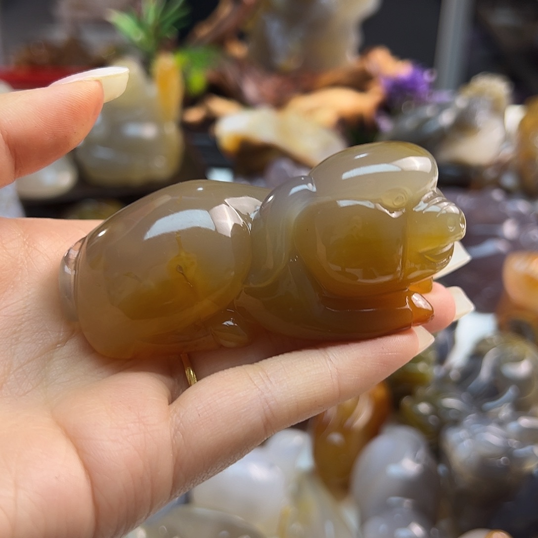 玛瑙/玉髓未镶嵌吊坠(不含链)