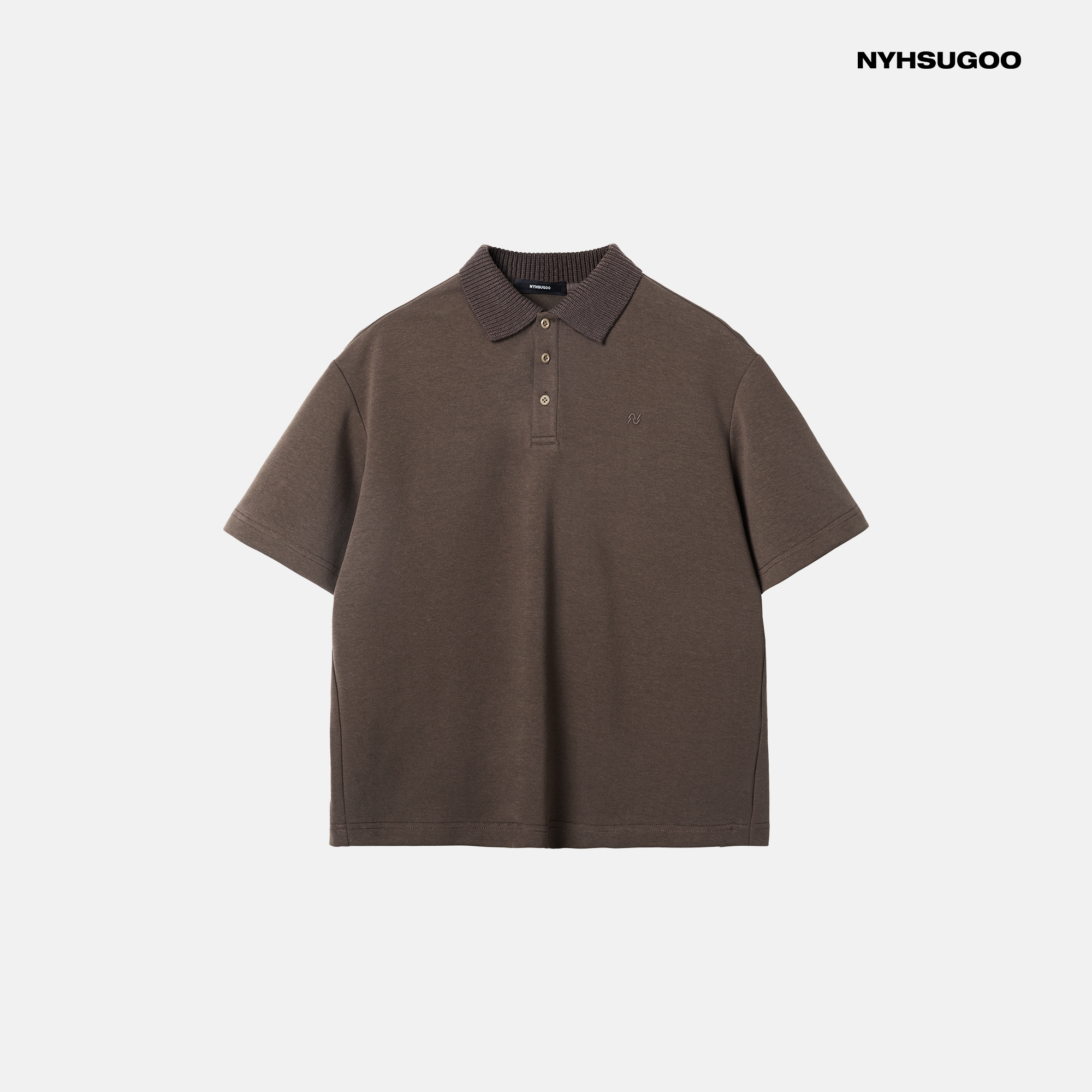 NYHSUGOO/南乙夏季25年男士简约透气空气层POLO衫3727休闲短袖