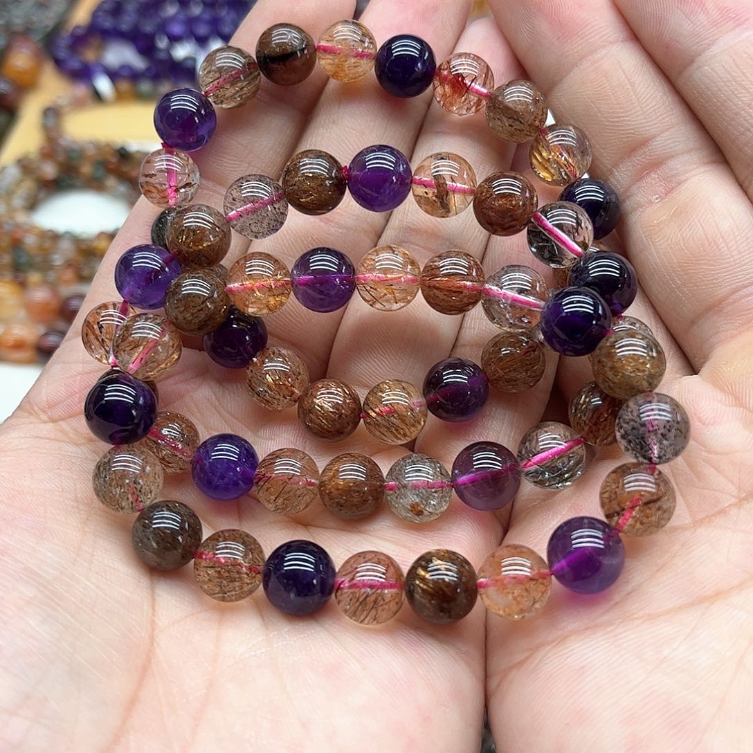 水晶手串未镶嵌多样性发货发一条