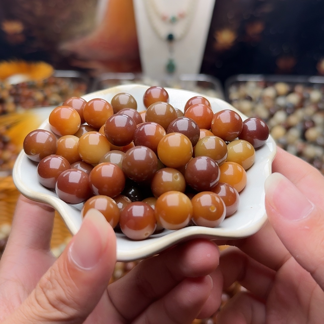 菩提根/象牙果吊坠50颗菲料追光圆13