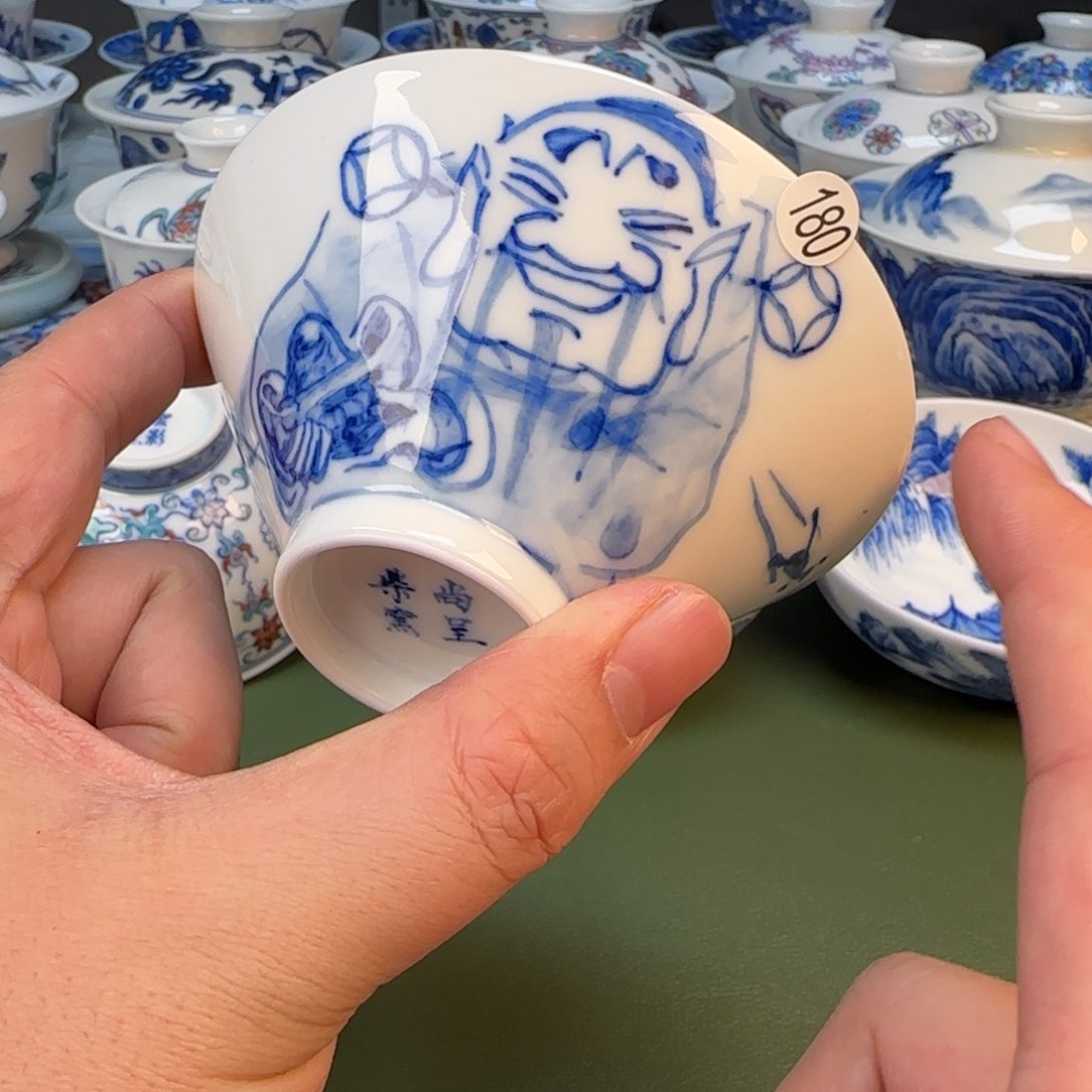 杯抖音闪购纯手工手绘180